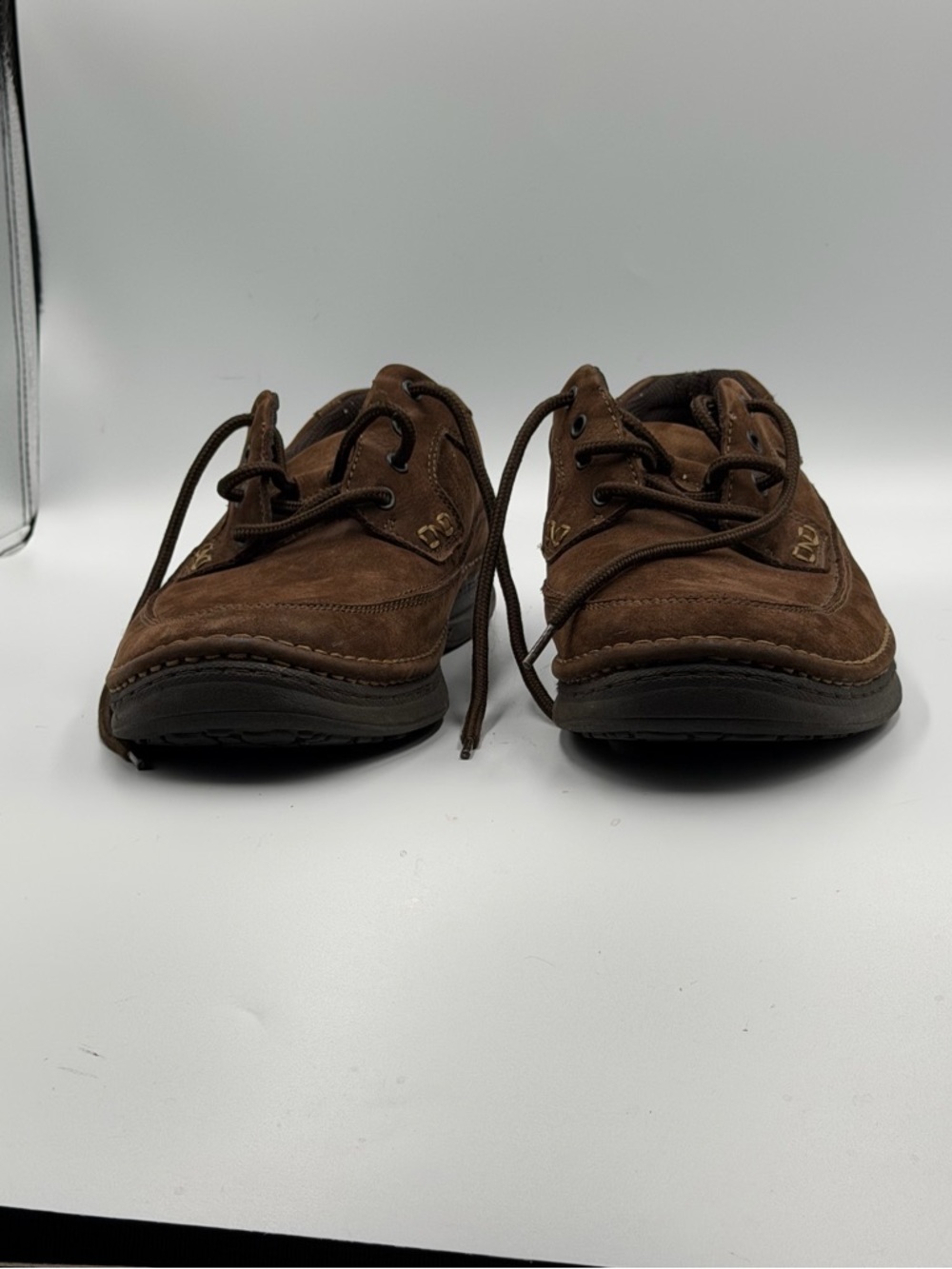 Nunn Bush Dynamic Comfort Men’s 12XW Brown Nubuck Moc Toe Oxford Slip Resistant